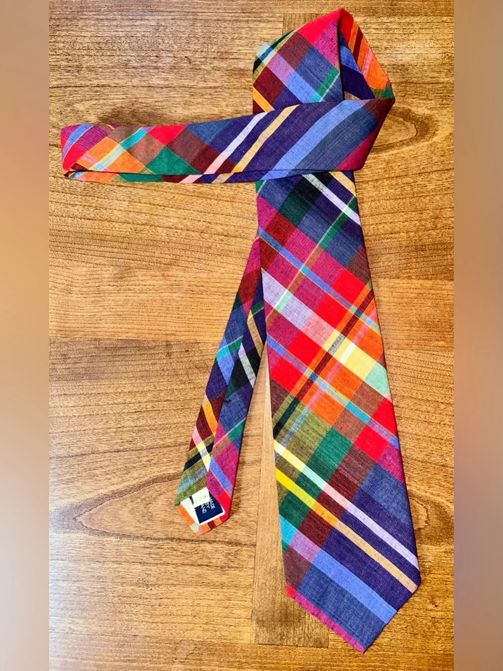Polo by Ralph Lauren Multicolor Plaid Tie - Red, Blue, Green, Yellow